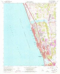 Encinitas California Historical topographic map, 1:24000 scale, 7.5 X 7.5 Minute, Year 1968