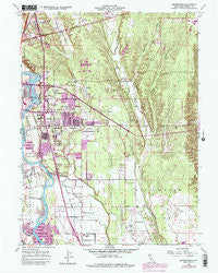 Enterprise California Historical topographic map, 1:24000 scale, 7.5 X 7.5 Minute, Year 1957