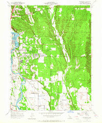 Enterprise California Historical topographic map, 1:24000 scale, 7.5 X 7.5 Minute, Year 1957