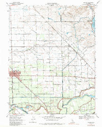Escalon California Historical topographic map, 1:24000 scale, 7.5 X 7.5 Minute, Year 1968