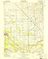 Escalon California Historical topographic map, 1:24000 scale, 7.5 X 7.5 Minute, Year 1953
