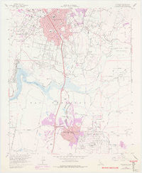 Escondido California Historical topographic map, 1:24000 scale, 7.5 X 7.5 Minute, Year 1968