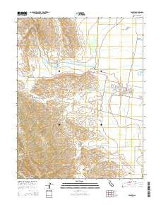 Esparto California Current topographic map, 1:24000 scale, 7.5 X 7.5 Minute, Year 2015