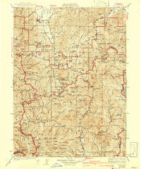Etna California Historical topographic map, 1:125000 scale, 30 X 30 Minute, Year 1934
