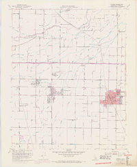 Exeter California Historical topographic map, 1:24000 scale, 7.5 X 7.5 Minute, Year 1950