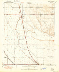 Famoso California Historical topographic map, 1:24000 scale, 7.5 X 7.5 Minute, Year 1950
