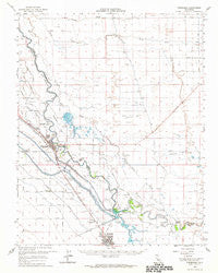 Firebaugh California Historical topographic map, 1:62500 scale, 15 X 15 Minute, Year 1962