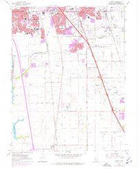 Florin California Historical topographic map, 1:24000 scale, 7.5 X 7.5 Minute, Year 1968