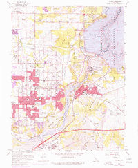Folsom California Historical topographic map, 1:24000 scale, 7.5 X 7.5 Minute, Year 1967