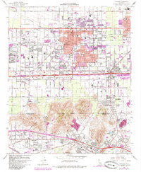 Fontana California Historical topographic map, 1:24000 scale, 7.5 X 7.5 Minute, Year 1967
