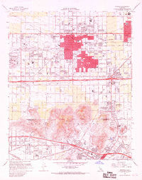 Fontana California Historical topographic map, 1:24000 scale, 7.5 X 7.5 Minute, Year 1967