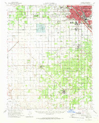 Fresno California Historical topographic map, 1:62500 scale, 15 X 15 Minute, Year 1963