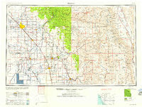 Fresno California Historical topographic map, 1:250000 scale, 1 X 2 Degree, Year 1958