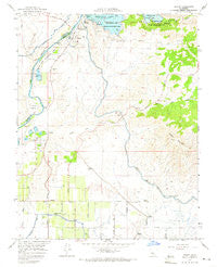 Friant California Historical topographic map, 1:24000 scale, 7.5 X 7.5 Minute, Year 1964