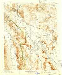 Furnace Creek California Historical topographic map, 1:250000 scale, 1 X 1 Degree, Year 1910