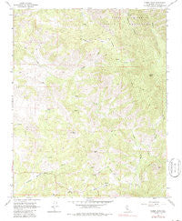 Gibbon Peak California Historical topographic map, 1:24000 scale, 7.5 X 7.5 Minute, Year 1965