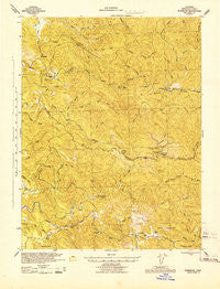 Glenblair California Historical topographic map, 1:62500 scale, 15 X 15 Minute, Year 1943