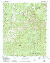 Glennville California Historical topographic map, 1:24000 scale, 7.5 X 7.5 Minute, Year 1972