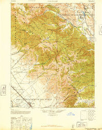 Gonzales California Historical topographic map, 1:62500 scale, 15 X 15 Minute, Year 1940
