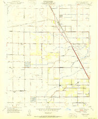 Goshen California Historical topographic map, 1:24000 scale, 7.5 X 7.5 Minute, Year 1950