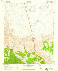 Grapevine California Historical topographic map, 1:24000 scale, 7.5 X 7.5 Minute, Year 1958