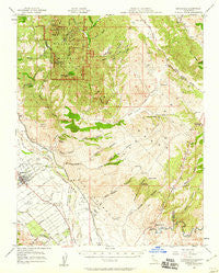 Greenfield California Historical topographic map, 1:62500 scale, 15 X 15 Minute, Year 1957