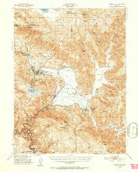 Greenville California Historical topographic map, 1:62500 scale, 15 X 15 Minute, Year 1950