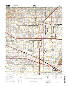 Guasti California Current topographic map, 1:24000 scale, 7.5 X 7.5 Minute, Year 2015