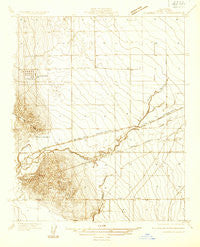 Guijarral Hills California Historical topographic map, 1:31680 scale, 7.5 X 7.5 Minute, Year 1933