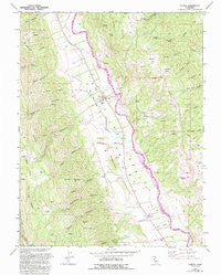 Guinda California Historical topographic map, 1:24000 scale, 7.5 X 7.5 Minute, Year 1959