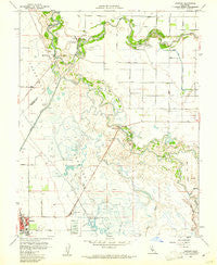 Gustine California Historical topographic map, 1:24000 scale, 7.5 X 7.5 Minute, Year 1960