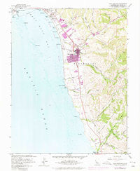 Half Moon Bay California Historical topographic map, 1:24000 scale, 7.5 X 7.5 Minute, Year 1961