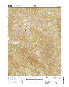 Harris California Current topographic map, 1:24000 scale, 7.5 X 7.5 Minute, Year 2015