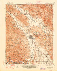 Healdsburg California Historical topographic map, 1:62500 scale, 15 X 15 Minute, Year 1940