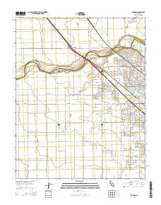 Herndon California Current topographic map, 1:24000 scale, 7.5 X 7.5 Minute, Year 2015