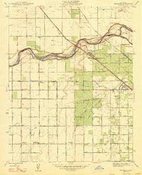 Herndon California Historical topographic map, 1:24000 scale, 7.5 X 7.5 Minute, Year 1947