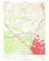 Herndon California Historical topographic map, 1:62500 scale, 15 X 15 Minute, Year 1965
