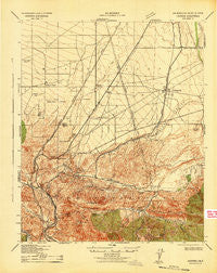 Hesperia California Historical topographic map, 1:62500 scale, 15 X 15 Minute, Year 1942