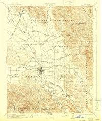 Hollister California Historical topographic map, 1:62500 scale, 15 X 15 Minute, Year 1921