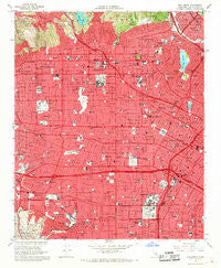 Hollywood California Historical topographic map, 1:24000 scale, 7.5 X 7.5 Minute, Year 1966