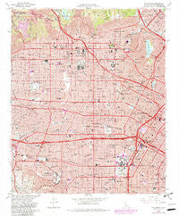 Hollywood California Historical topographic map, 1:24000 scale, 7.5 X 7.5 Minute, Year 1966