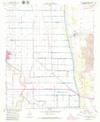 Holtville East California Historical topographic map, 1:24000 scale, 7.5 X 7.5 Minute, Year 1957