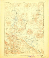 Honey Lake California Historical topographic map, 1:250000 scale, 1 X 1 Degree, Year 1893