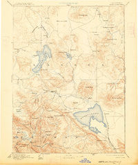 Honey Lake California Historical topographic map, 1:250000 scale, 1 X 1 Degree, Year 1893
