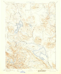 Honey Lake California Historical topographic map, 1:250000 scale, 1 X 1 Degree, Year 1893