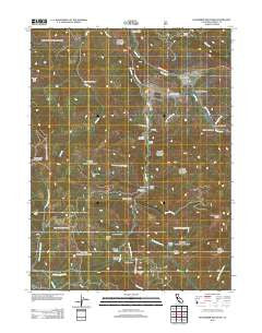 Hoosimbim Mountain California Historical topographic map, 1:24000 scale, 7.5 X 7.5 Minute, Year 2012