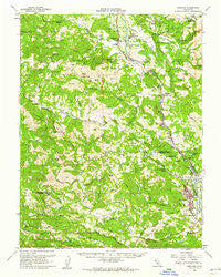 Hopland California Historical topographic map, 1:62500 scale, 15 X 15 Minute, Year 1960