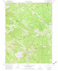 Hull Mountain California Historical topographic map, 1:24000 scale, 7.5 X 7.5 Minute, Year 1967