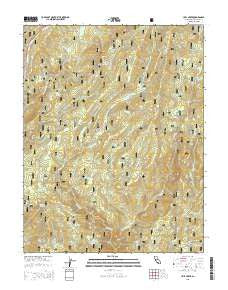 Hull Creek California Current topographic map, 1:24000 scale, 7.5 X 7.5 Minute, Year 2015