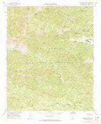 Hurricane Deck California Historical topographic map, 1:24000 scale, 7.5 X 7.5 Minute, Year 1964